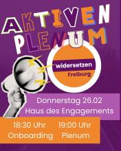 Flyer für Aktivenplenum
