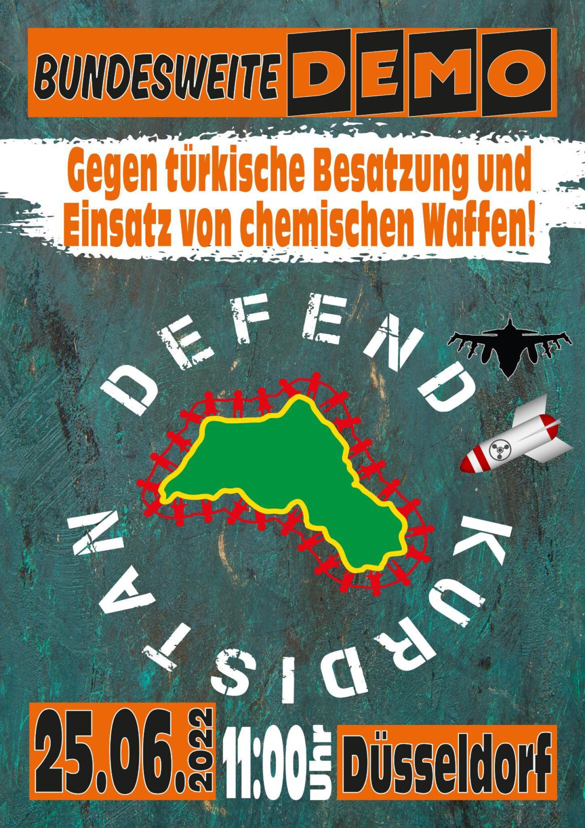 Aufruf zur Großdemo von Defend Kurdistan am 25. Juni in Düsseldorf