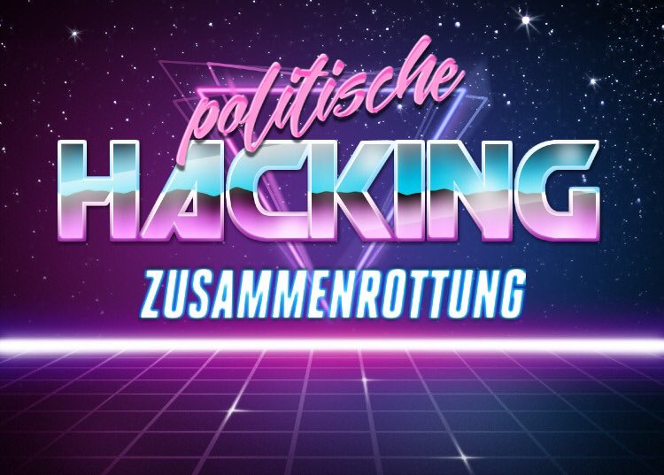 politische Hacking Zusammenrottung