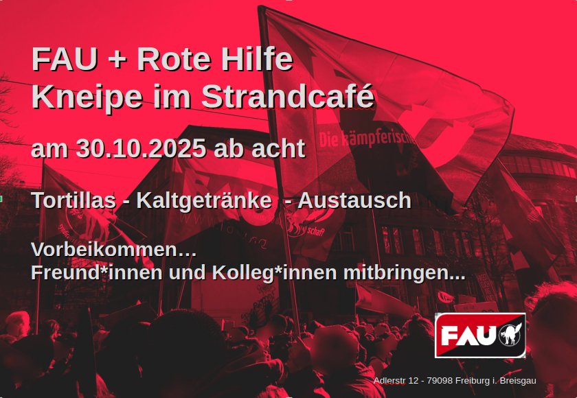 FAU + Rote Hilfe Kneipe