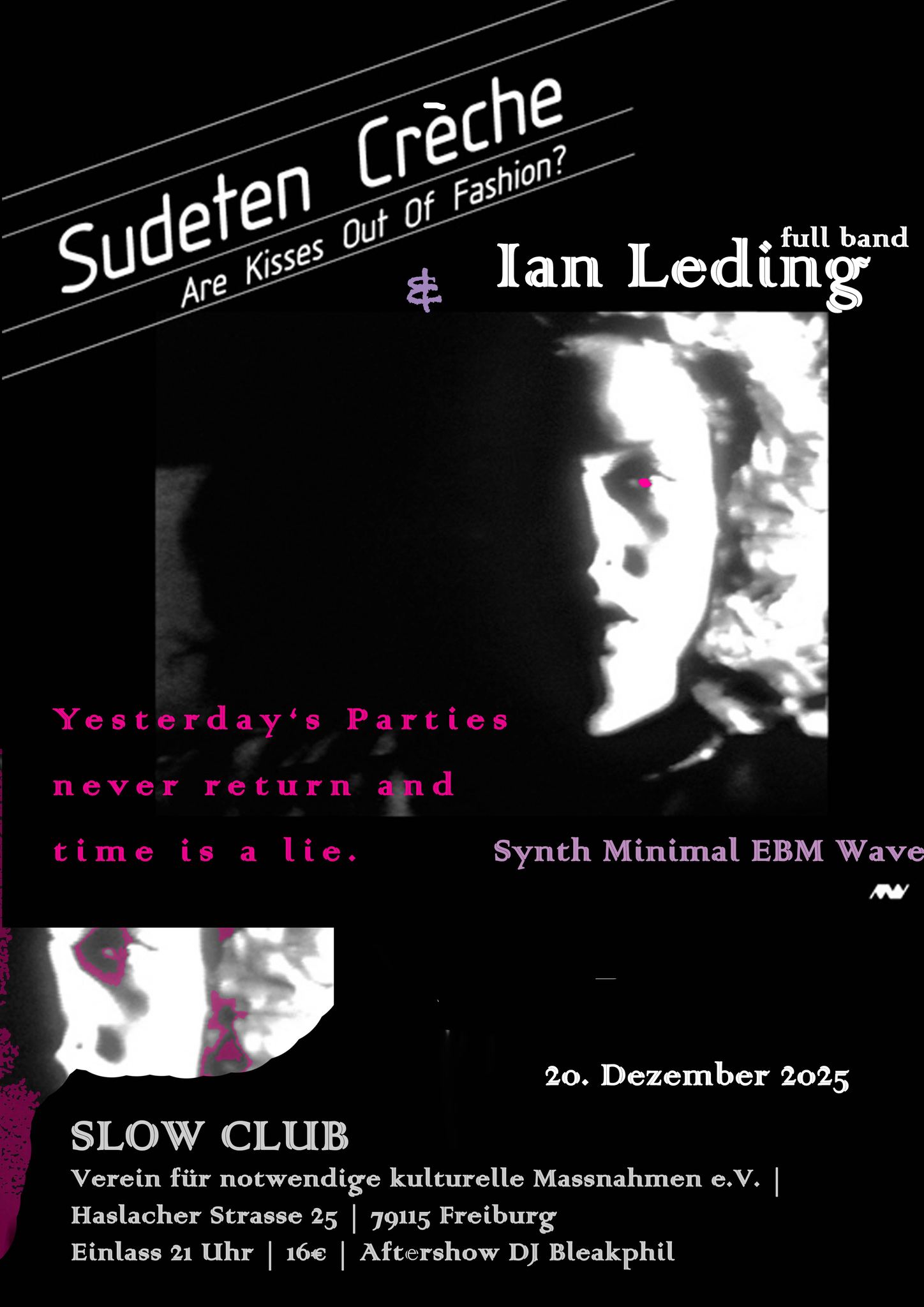 SUDETEN CRECHE + IAN LEDING (Full Band) + DJ BLEAKPHIL