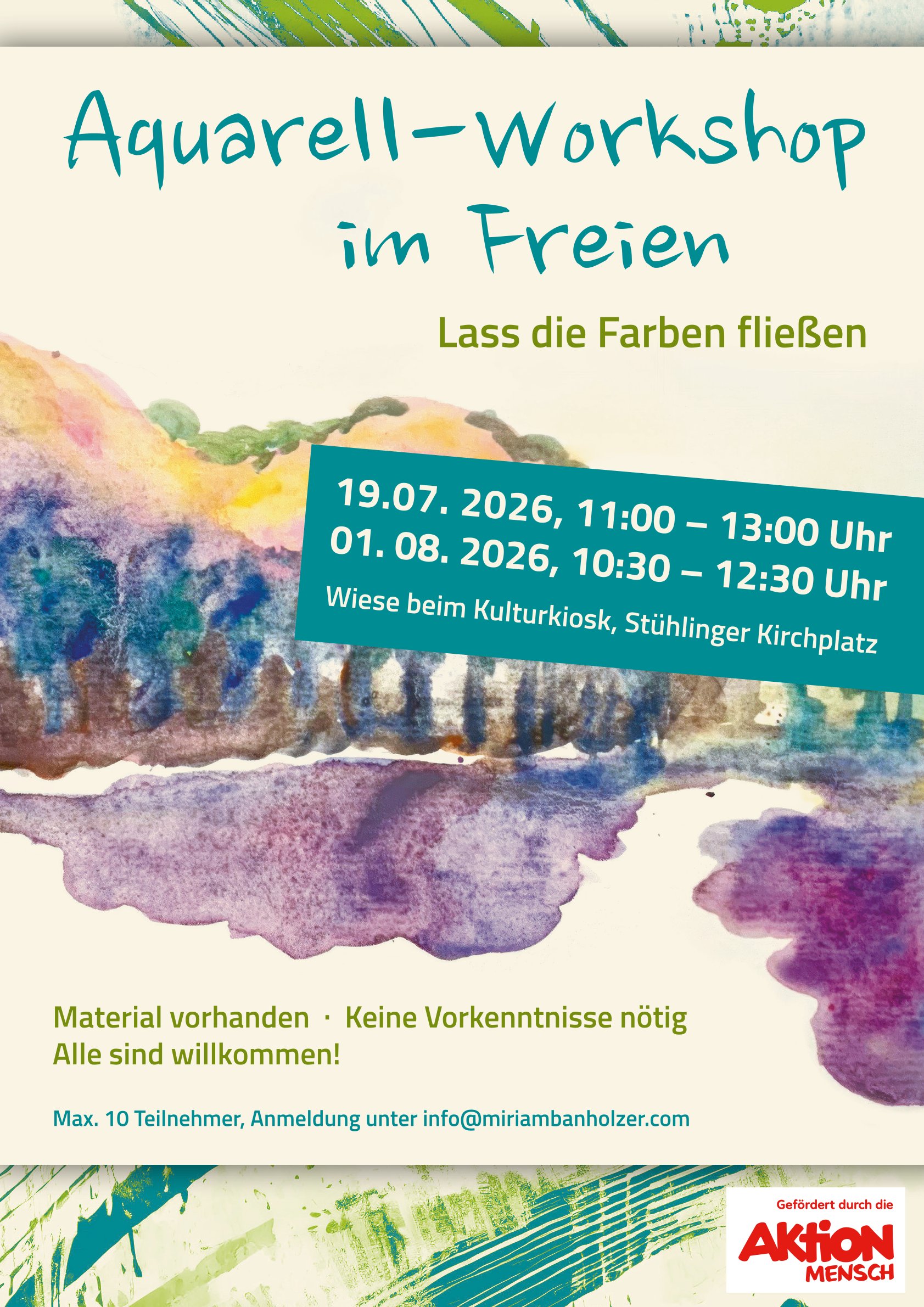 Plakat Aquarellmalen