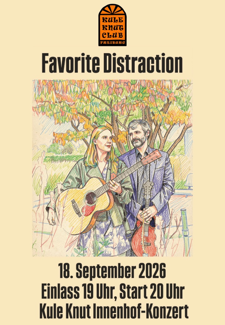Konzertplakat Favorite Distraction
