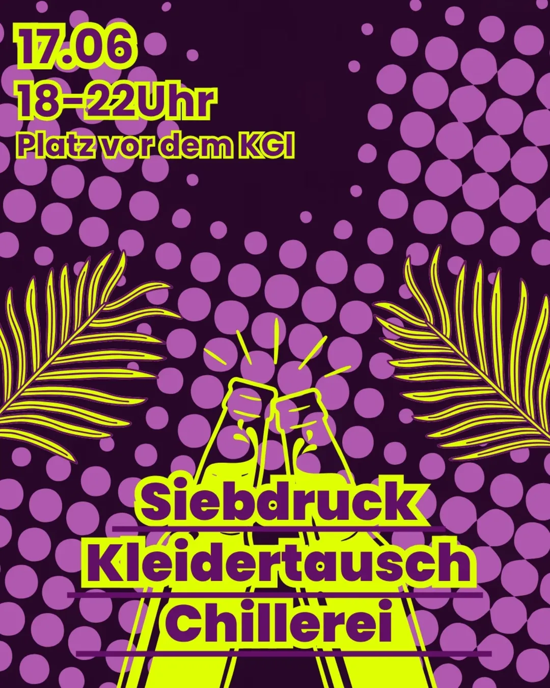 Ab 18 Uhr Siebdruck und Kleidertausch