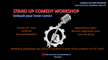 Grafik Comedy Workshop mit Veranstaltungsdetails