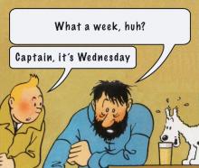 what a week , captain, its wednesday - comic