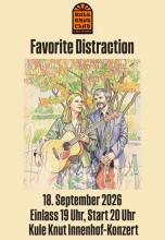 Konzertplakat Favorite Distraction